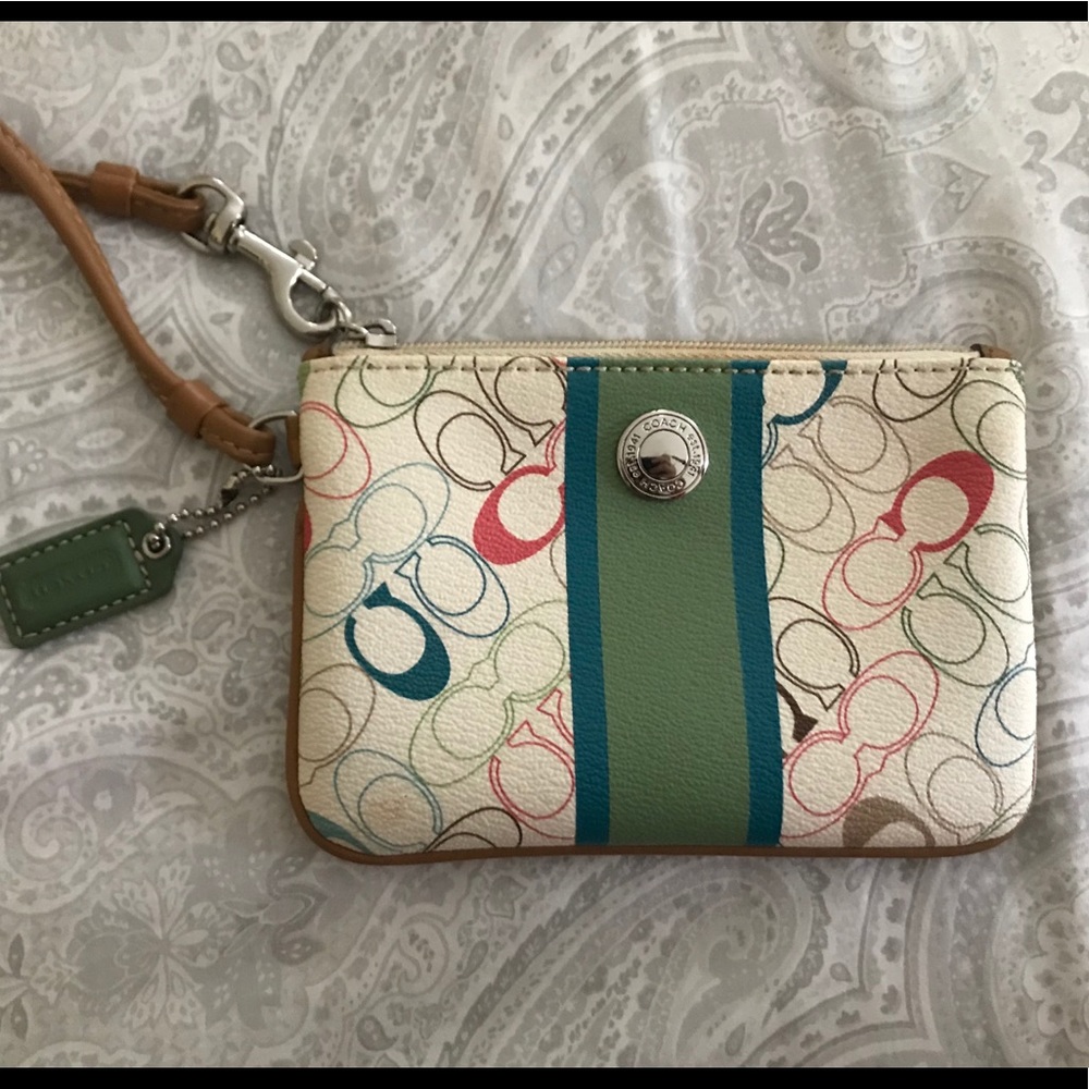Coach clutch wristlet